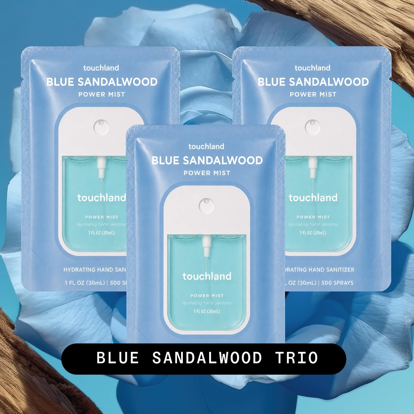 Touchland Top 5 Hydrating Hand Sanitizer Spray Set Travel Size