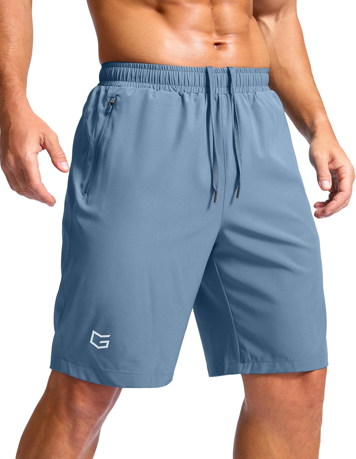 G Gradual Men's Athletic Running Shorts with 2 Zipper Pockets 7"/ 5"/ 9"