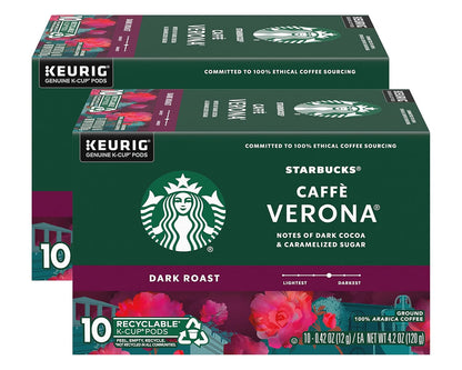 Starbucks K-Cup Coffee Pods, Dark Roast Hot or Iced Coffee, French Roast, 96 Keurig Pods