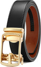 CHAOREN Men's Leather Ratchet Belt - Customizable Fit (35mm)