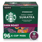Starbucks K-Cup Coffee Pods, Dark Roast Hot or Iced Coffee, French Roast, 96 Keurig Pods