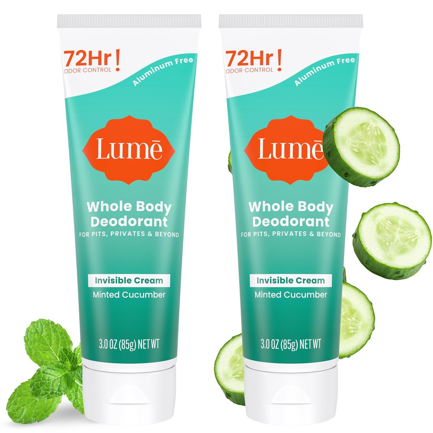 Lume Whole Body Deodorant - Cream Tube - 3 oz (Clean Tangerine)