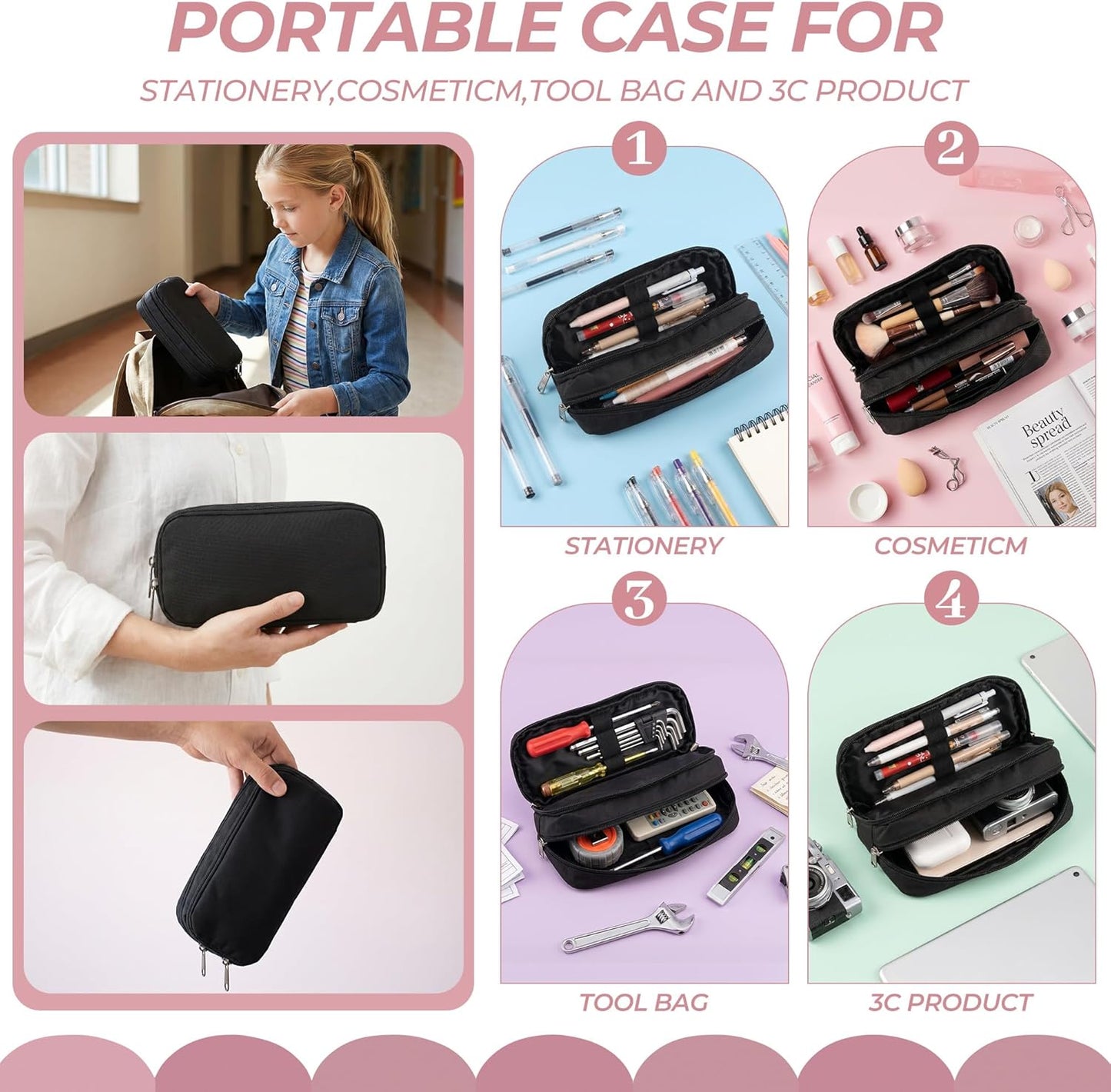 Della Gao Pencil Case Small Pencil Pouch Aesthetic Pencil Box