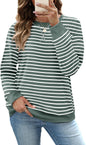 RUMIA Women's Crew Neck Sweatshirt Long Sleeve Tops for Women Fall Clothes