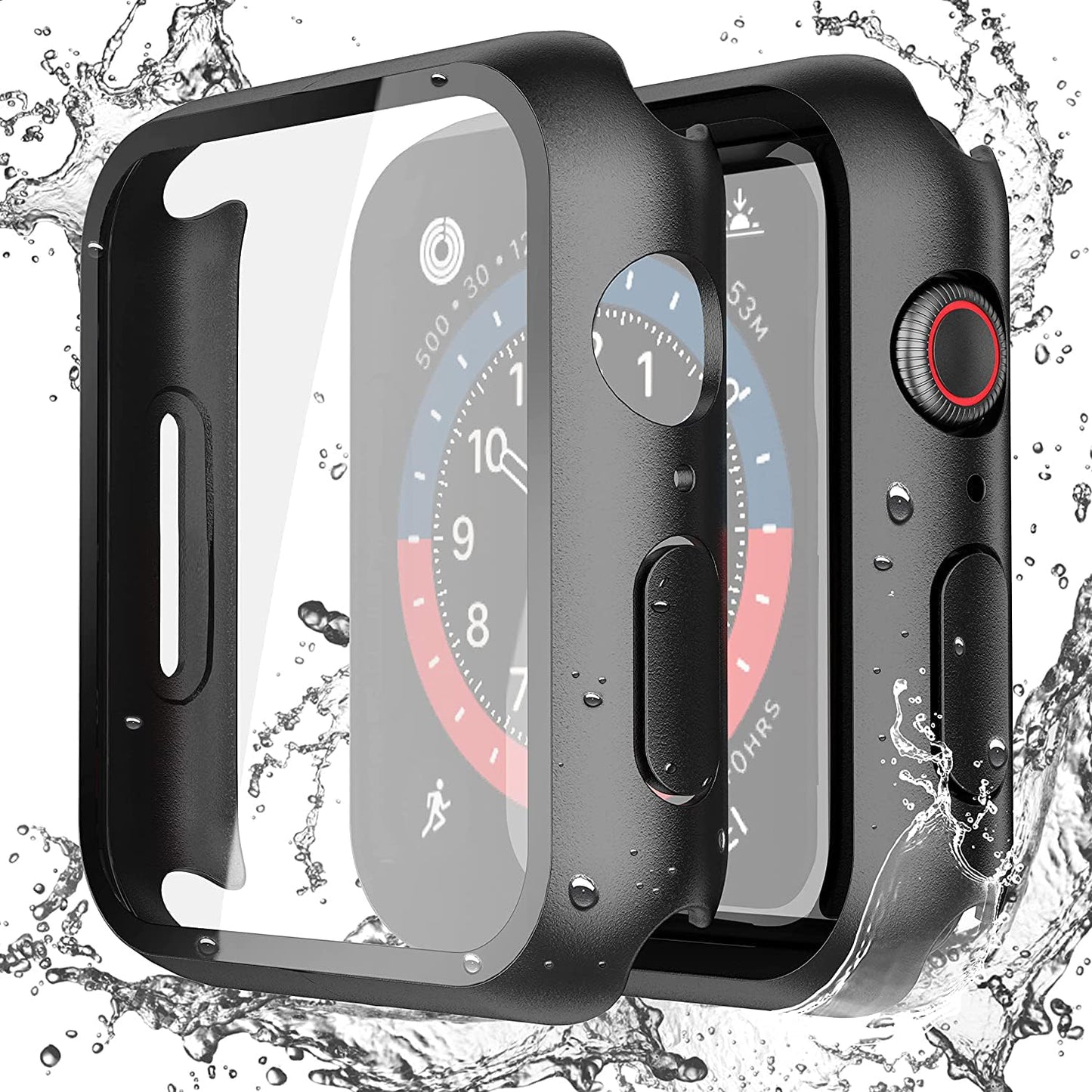 Misxi 2-Pack Waterproof Case for 46mm Apple Watch Series 11/10