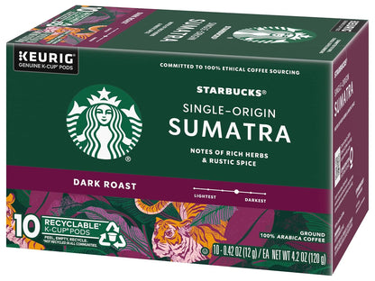 Starbucks K-Cup Coffee Pods, Dark Roast Hot or Iced Coffee, French Roast, 96 Keurig Pods