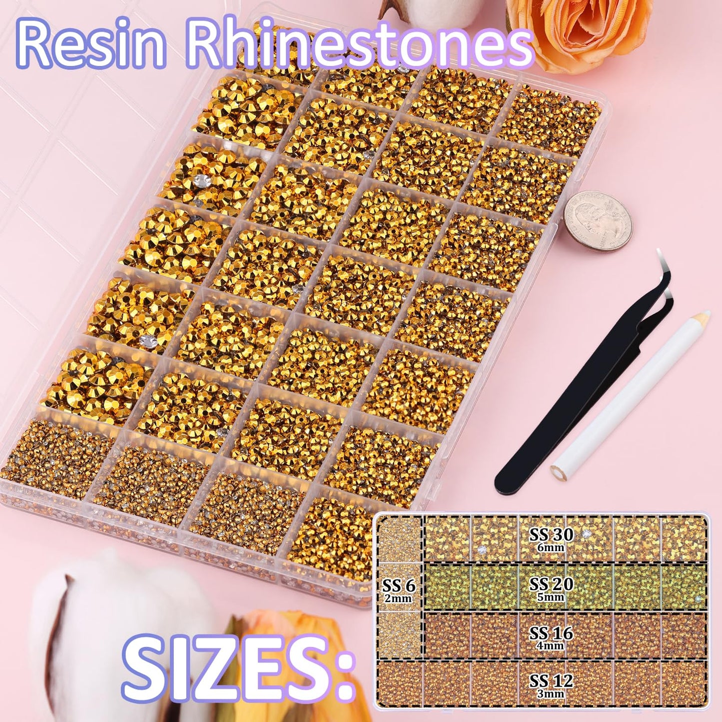 Rainbow Flatback Rhinestones for Crafting and 3PCS B7000 Glue (Set 1), 2 Boxes of 4500 PCS Resin Rhinestones Gems Charms for Bedazzling DIY Crafts Tumblers Shoes Fabric Clothing Nail Art