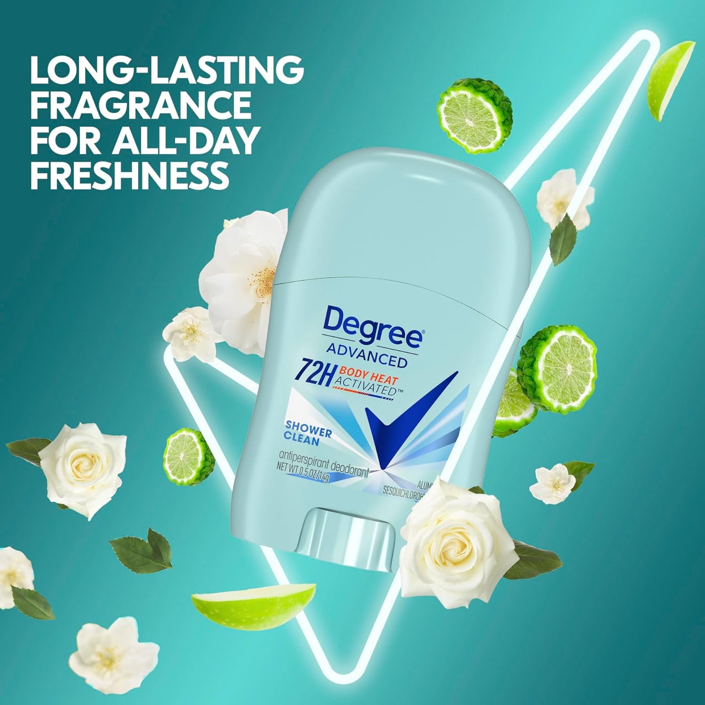Degree Antiperspirant Deodorant Sexy Intrigue 72-Hour Sweat & Odor Protection Antiperspirant Deodorant For Women with Body Heat Activated Technology 2.6 oz (Pack of 2)