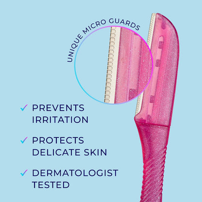 Schick Hydro Silk Touch-Up Dermaplane Razor for Women Face, 3 ct