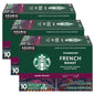 Starbucks K-Cup Coffee Pods, Dark Roast Hot or Iced Coffee, French Roast, 96 Keurig Pods