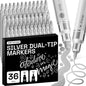 ARTISTRO Dual-Tip Acrylic Paint Marker Pens - Set of 36