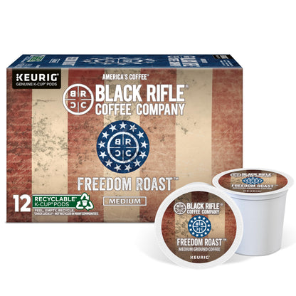 Black Rifle Coffee Medium Roast K Cup Coffee Just Black 32 Count
