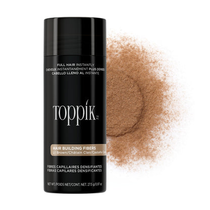 Toppik Hair Building Fibers, Fill In Fine or Thinning Hair Instantly Thicker, Fuller Looking Hair 9 Shades,4 size options