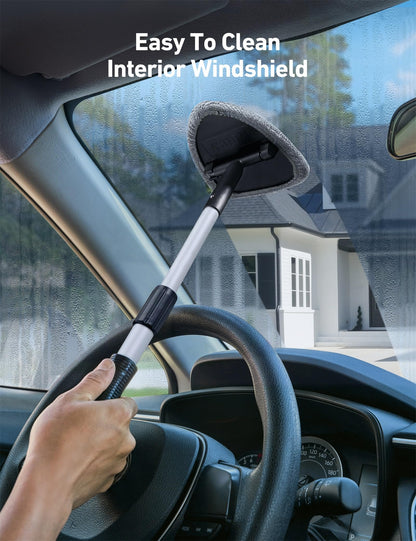 AstroAI 21" Extra-Long Windshield Cleaner Tool & Car Interior Detailing Kit