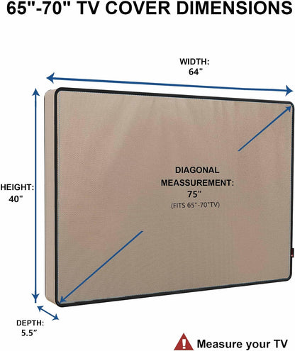 iBirdie Outdoor TV Cover 55 to 58 inch Weatherproof and Waterproof