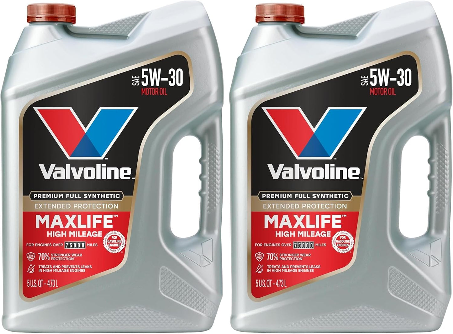 Valvoline MaxLife High Mileage 5W-30 Synthetic Blend Motor Oil 5 Quart