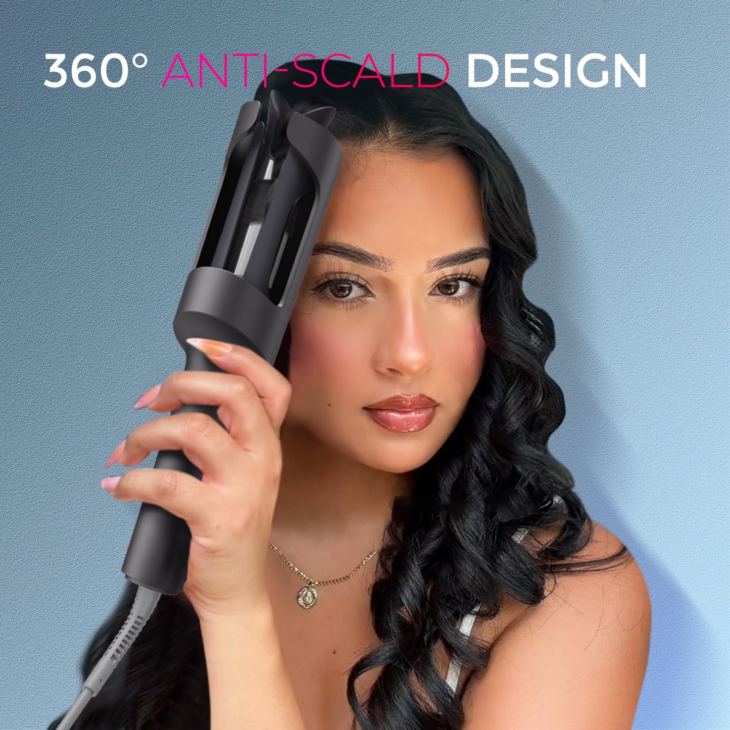 TYMO Automatic Rotating Curling Iron, TYMO CURLPRO Beach Waves Hair Curler