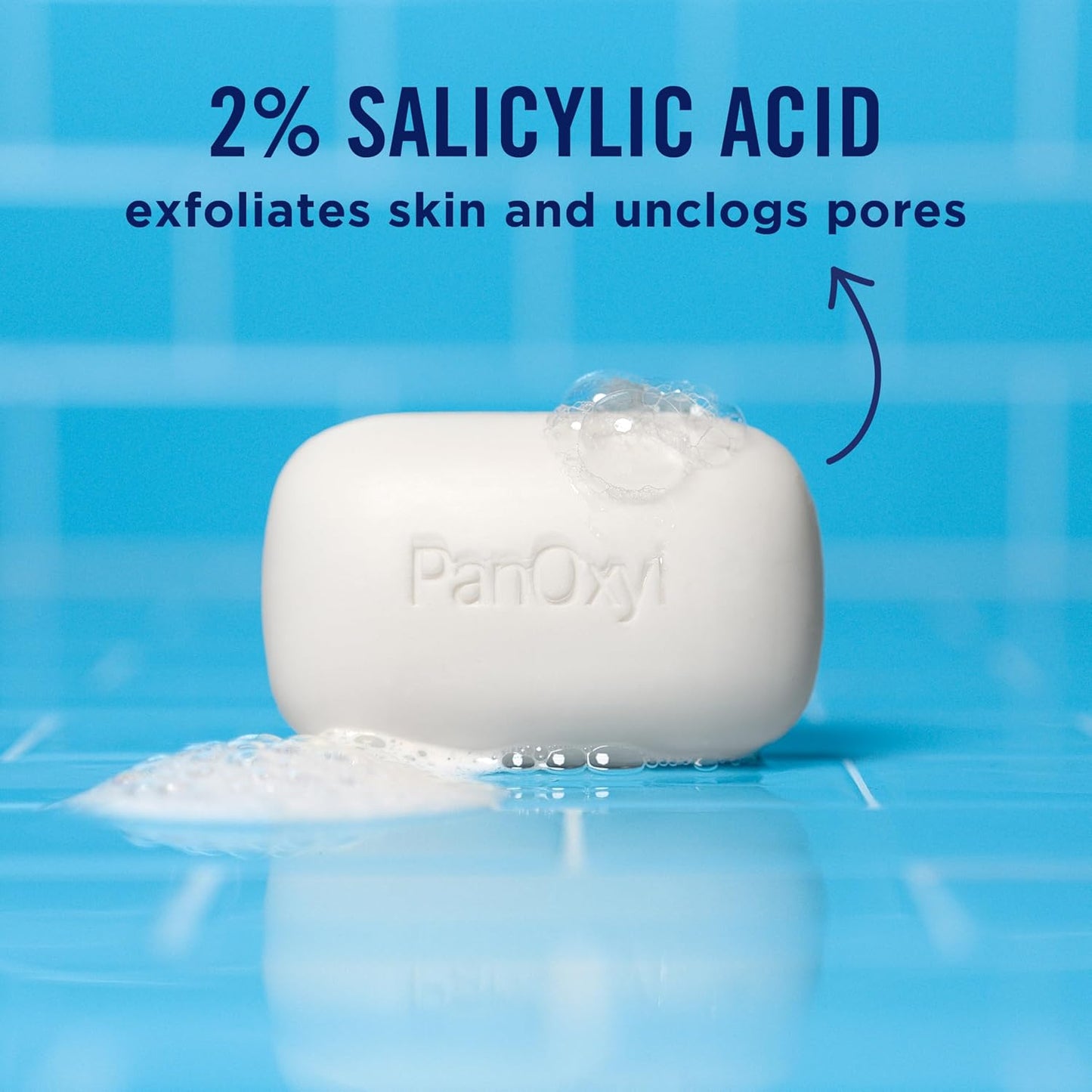 PanOxyl Acne Cleansing Bar, 2% Salicylic Acid, For Face & Body, 4 oz