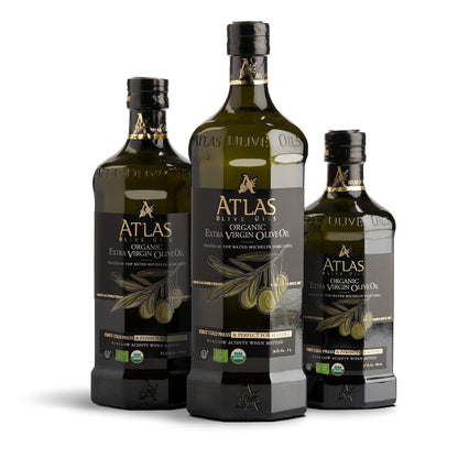 Atlas Organic Extra Virgin Olive Oil, Moroccan, High Polyphenol, 1 L