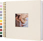12"x12" Scrapbook Photo Album Linen Cover 40 Sheets 80 Pages White Paper