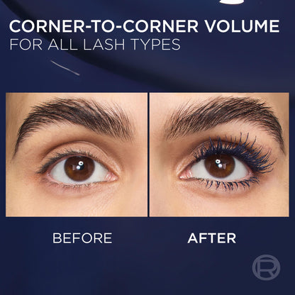 L'Oreal Paris Voluminous Panorama Chromatic Mascara, Volumizing and Lengthening Brown Mascara, Longwear, Smudge-Resistant and Washable, 705 Brown Leather