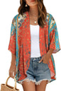 CHICGAL Womens Floral Kimono Cardigan Beach Cover Up Casual Summer Tops