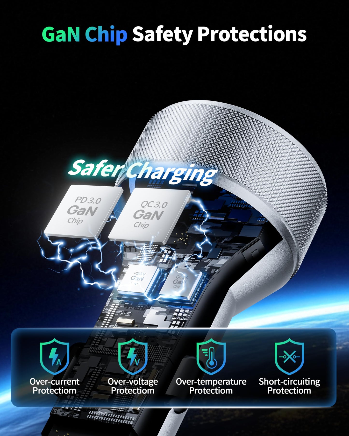 67W 3-Port Super Fast Type C Car Charger USB C for Samsung S26 S25 S24 S23