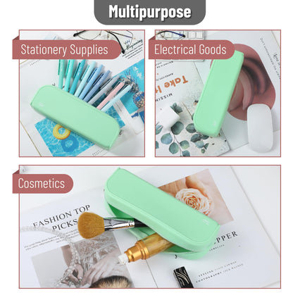 Mr. Pen- Silicone Pencil Case, Aesthetic Pencil Bag for Women, Makeup Pouch