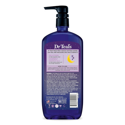 Dr Teal's Body Wash with Pure Epsom Salt, Relax & Relief with Eucalyptus & Spearmint, 24 fl oz (Pack of 2)