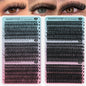 Lash Clusters Wispy 100D Eyelash Clusters 10-18mm Fluff Cluster Eyelash Extensions D Curl No Plastic Feel Individual Lashes Extension 204 Pcs Versatile False Eyelashes Clusters