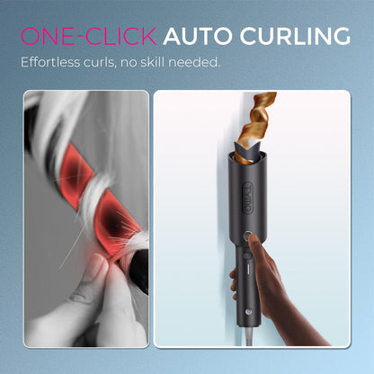 TYMO Automatic Rotating Curling Iron, TYMO CURLPRO Beach Waves Hair Curler