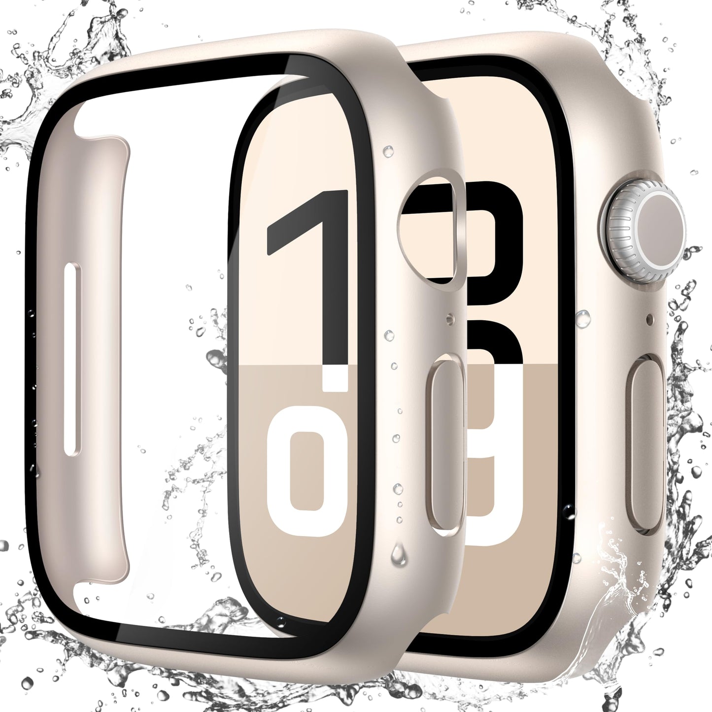 Misxi 2-Pack Waterproof Case for 46mm Apple Watch Series 11/10