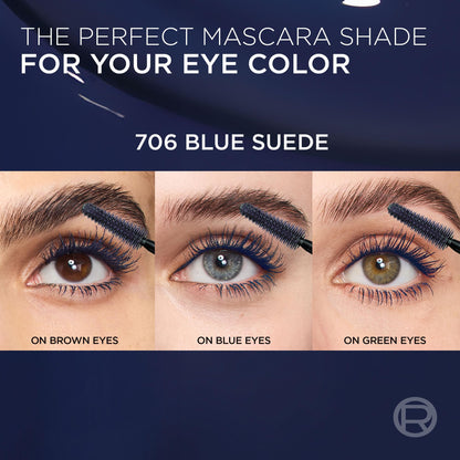 L'Oreal Paris Voluminous Panorama Chromatic Mascara, Volumizing and Lengthening Brown Mascara, Longwear, Smudge-Resistant and Washable, 705 Brown Leather