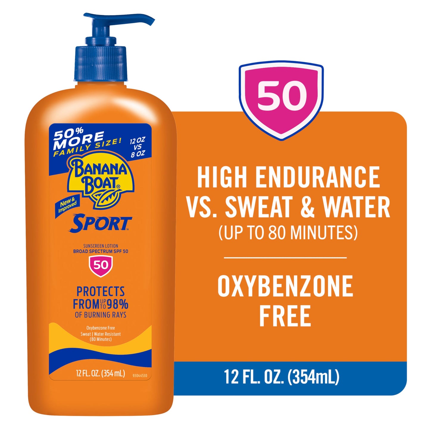Banana Boat Sport Ultra Sunscreen Lotion SPF 30, Travel Size 3oz Twin Pack, Sweat & Water Resistant Sunblock for Active Lifestyle(Pack of 2)