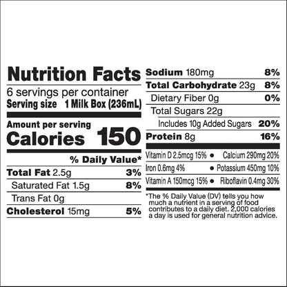 Horizon Organic Shelf Stable Whole Milk Boxes, Pack of 18-8g Protein per Serving