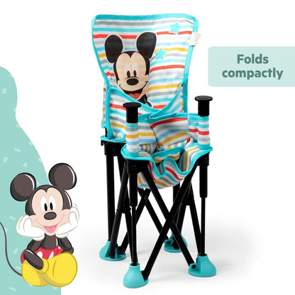 Bright Starts Pop 'N Sit Portable Booster, Indoor/Outdoor Use, Floor Seat with Feeding Tray, Teal, 6 Mos - 3 Yrs