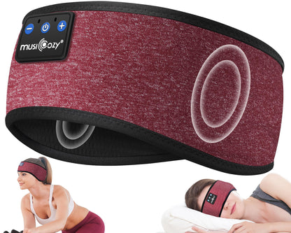 MUSICOZY Sleep Headphones Bluetooth Headband Headphones for Side Sleepers