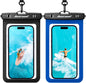 Hiearcool Waterproof Phone Pouch, Waterproof Phone Case, Black&Green 2-Pack