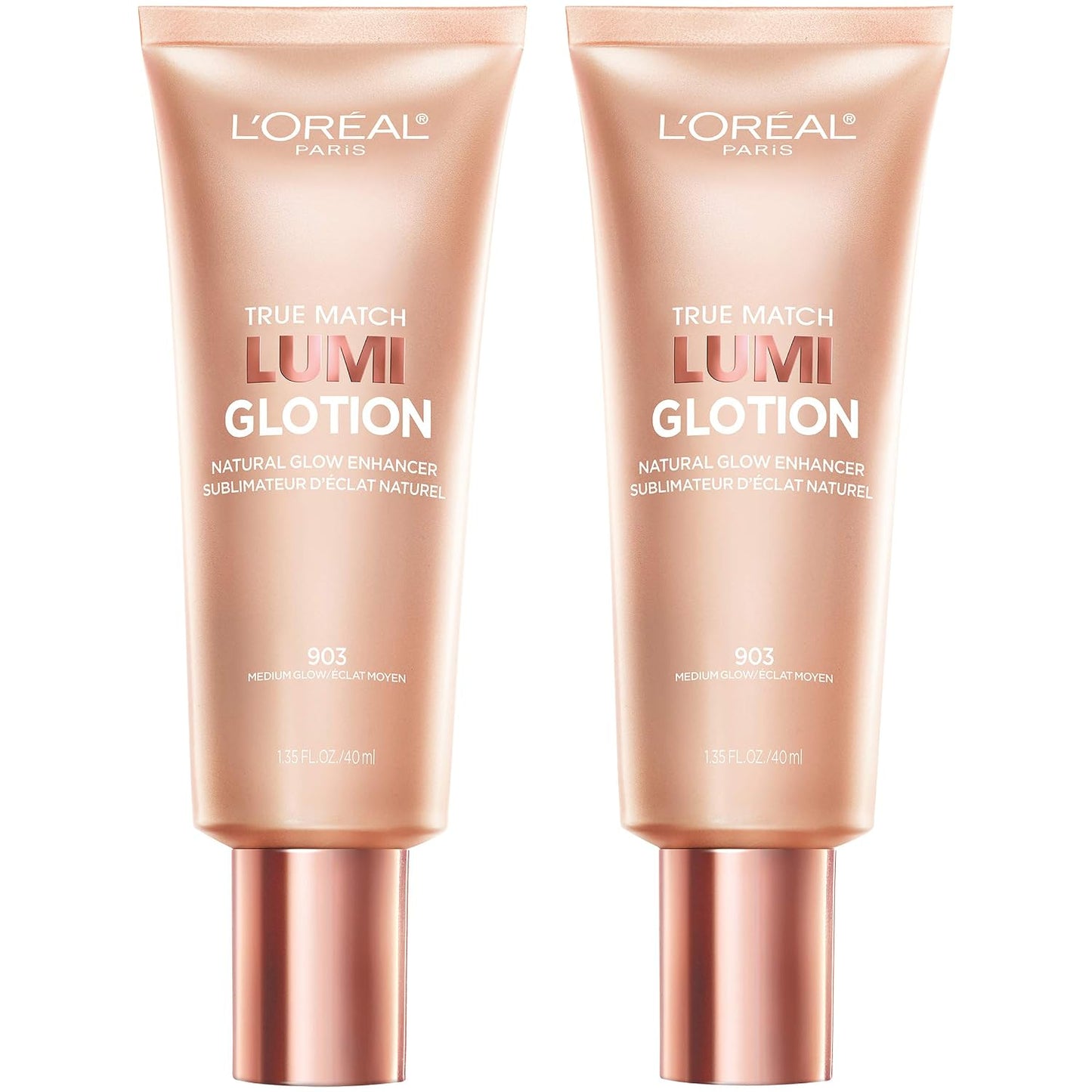 L'Oreal Paris Makeup True Match Lumi Glotion, Natural Glow Enhancer, Illuminator Highlighter, Bronzing Drops For a Sun-Kissed Glow, 903 Medium