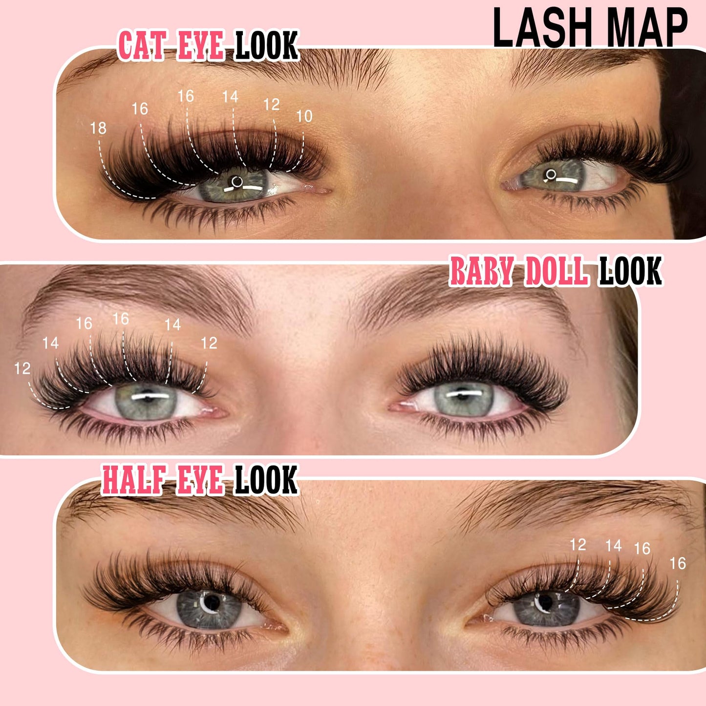Goddvenus Pre-made Spikes Lash Clusters Wispy Manga Eyelash Clusters