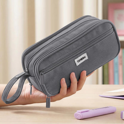 TOPBIDAI Large Pencil Case Pouch for Girls Boy Women Men Adults