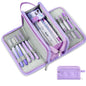 Sooez Large Pencil Case, Pencil Pouch, Pencil Bag, Pencil Box, Pink & Plaid
