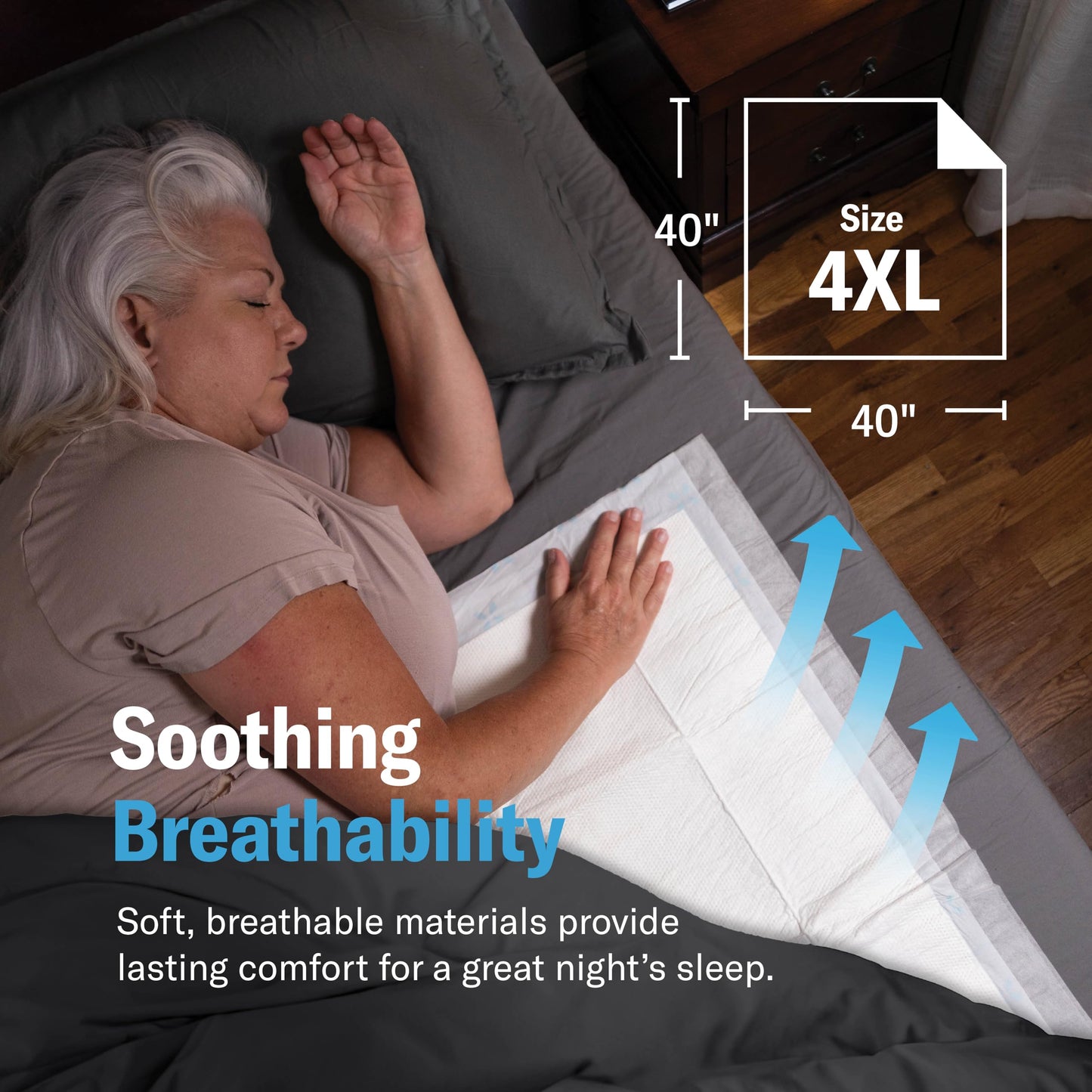 Chucks® MAX Hospital Bed Pads Disposable Adult 36 x 36 Breathable Incontinence Pads - XXX-Large Pee Pads for Adults - Heavy Duty 10X Absorbency Underpads - 400 Lbs. Patient Repositioning [20 Count]