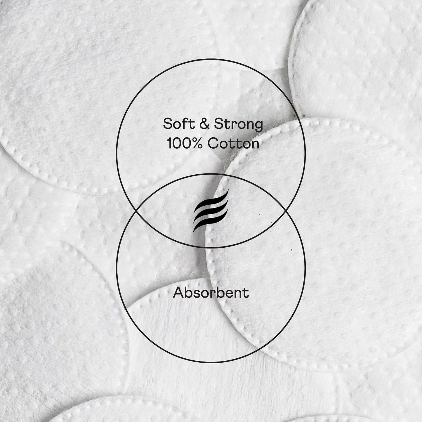 Swisspers Premium Cotton Rounds, Dual-Sided, 100 Count (Pack of 3)