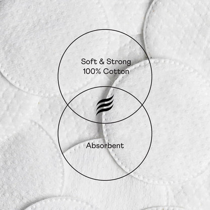 Swisspers Premium Cotton Rounds, Dual-Sided, 100 Count (Pack of 3)