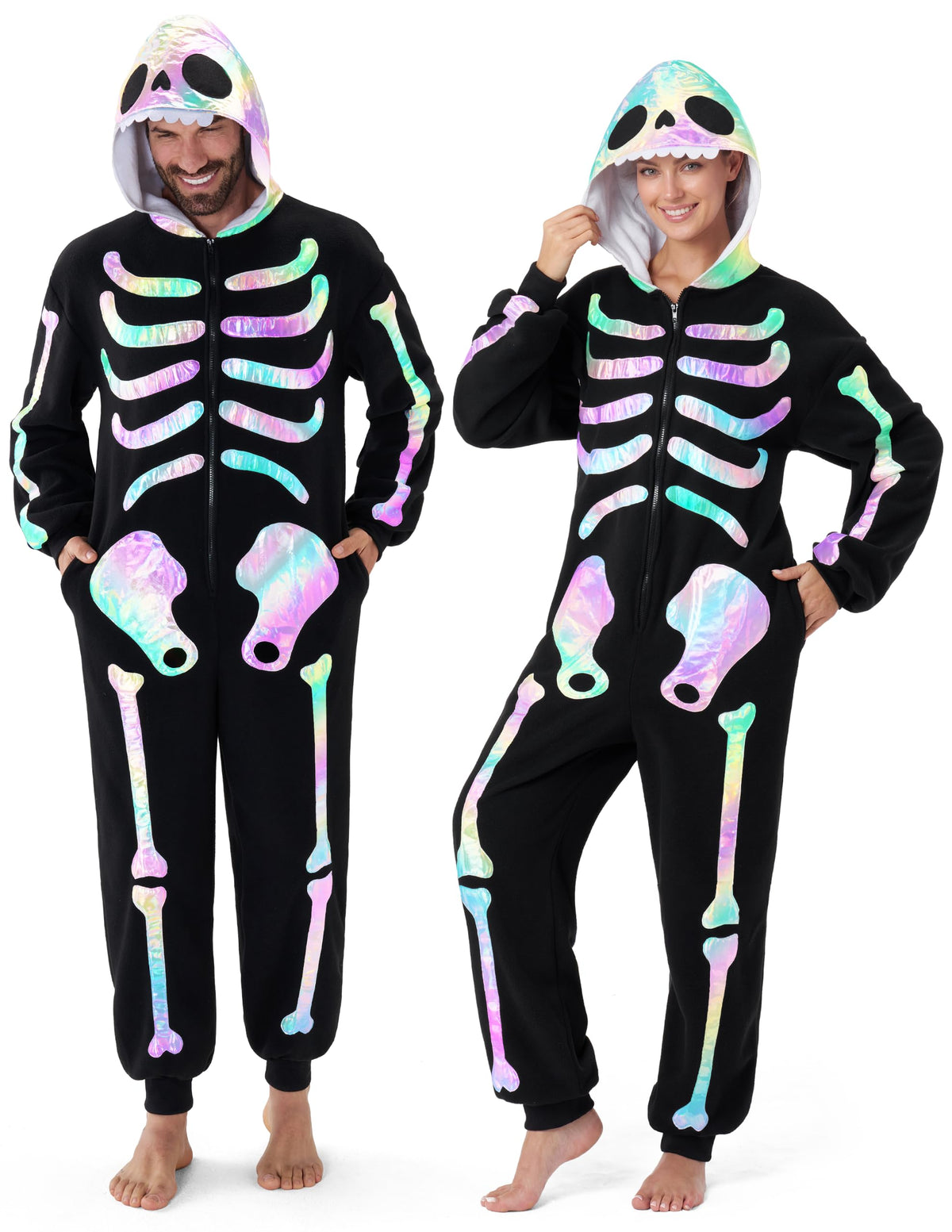 Spooktacular Creations Halloween Dalmatian Dragon Cow Costume, Animal Costume Hooded Jumpsuit for Halloween Cosplay Party