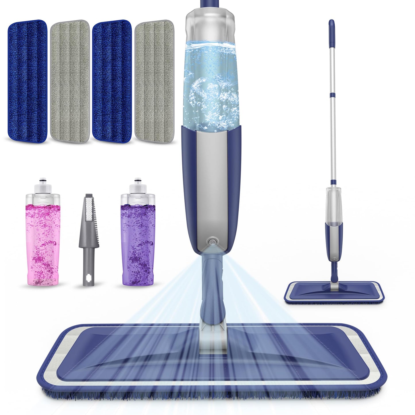 Spray Wet Mops for Floor Cleaning: Hardwood Floor Mop Refillable Dust Mop