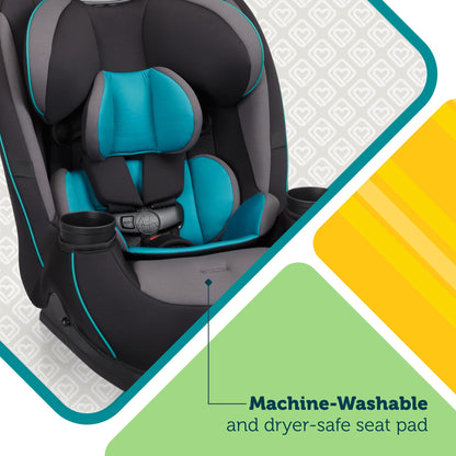 Safety 1st Grow and Go All-in-One Convertible Car Seat, Rear Facing, 5-40 lbs, Forward Facing (30–65 lbs), High Back Booster Seat 40-100 pounds, Alaskan Blue