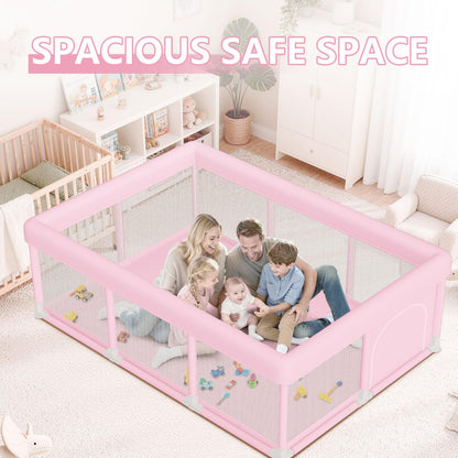 Hiaksedt Baby Playpen 50x50 Inch, Play Pens for Babies and Toddlers