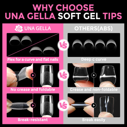 UNA GELLA 15g Nail Glue for Press On Nails with 20ml Nail Glue Remover Kit